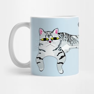 Relaxed Grey Tabby Cat Mug